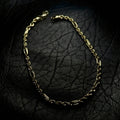 Pulsera Eslabón Fígaro en Oro 10K