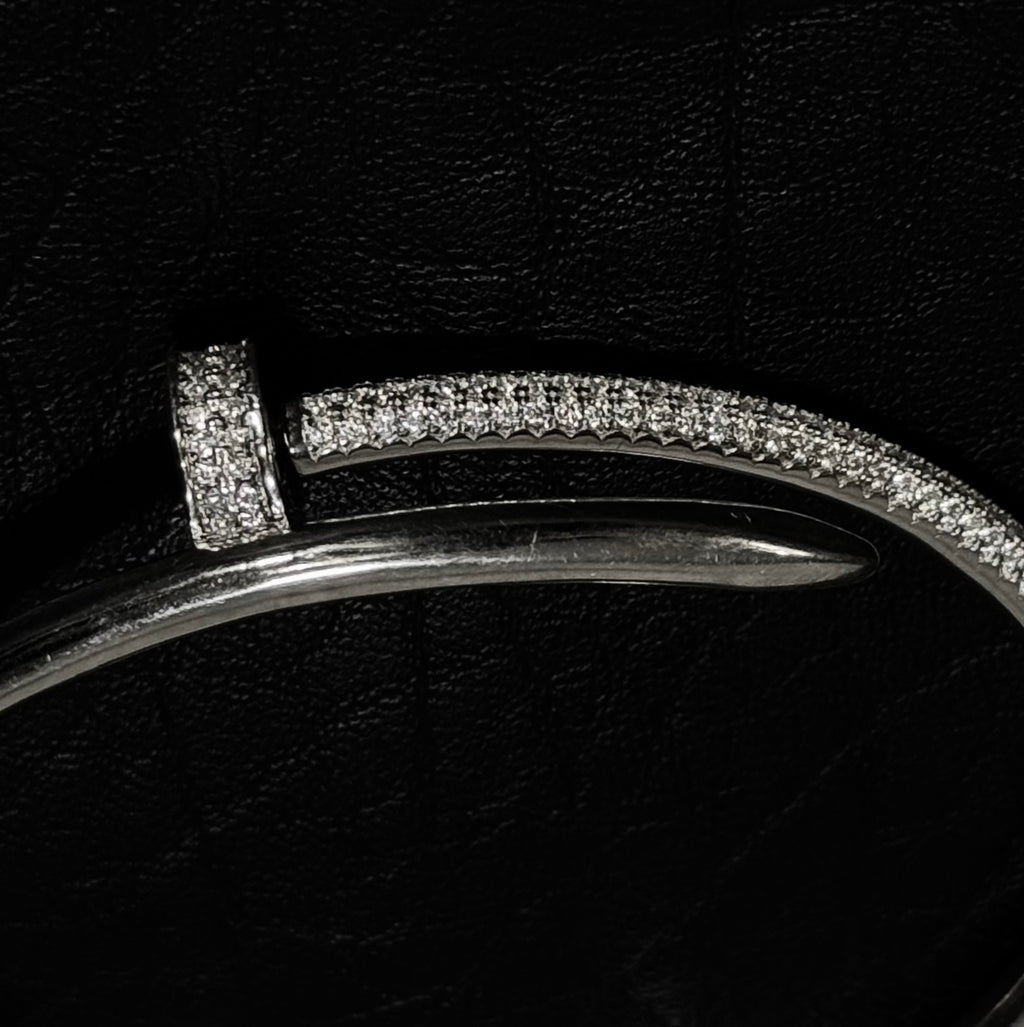 Pulsera Clou Pavé — Plata .925