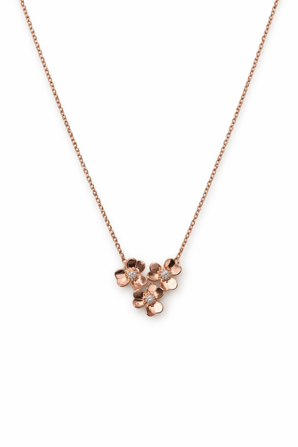 Collar Wild Poppy — Plata Esterlina 925 con Baño de Oro Rosa