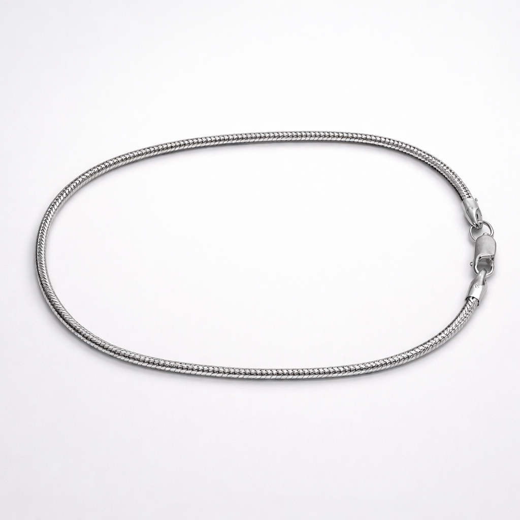Pulsera Cola de Ratón — Plata Esterlina 925