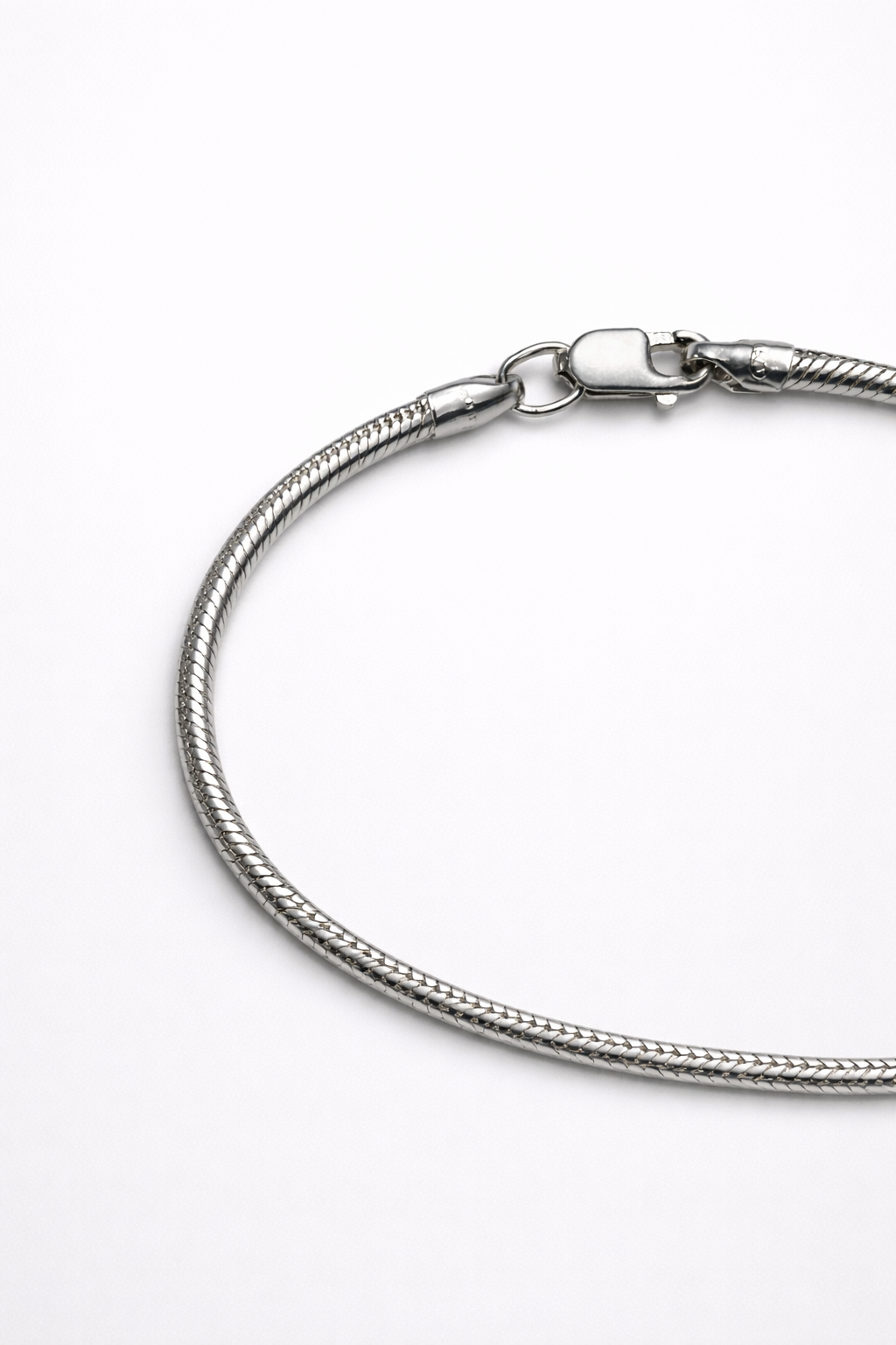 Pulsera Cola de Ratón — Plata Esterlina 925