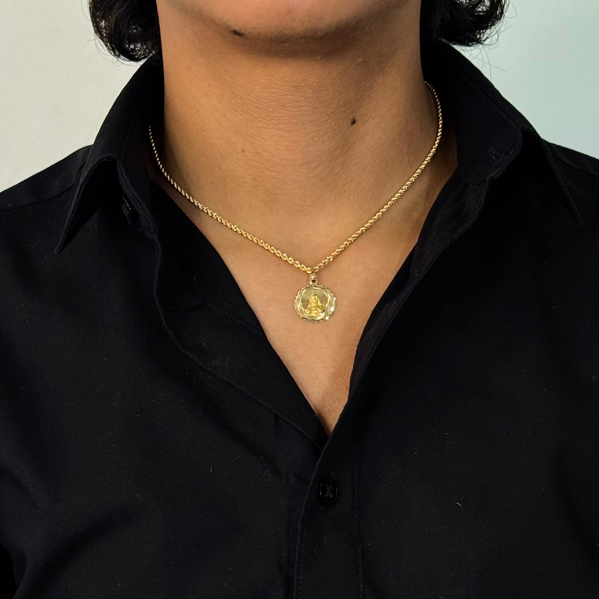 Medalla Sagrado Corazón de Jesús en Oro 10K