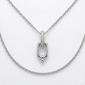 Collar HardWear Link — Plata Esterlina 925 con Pavé de Zirconia
