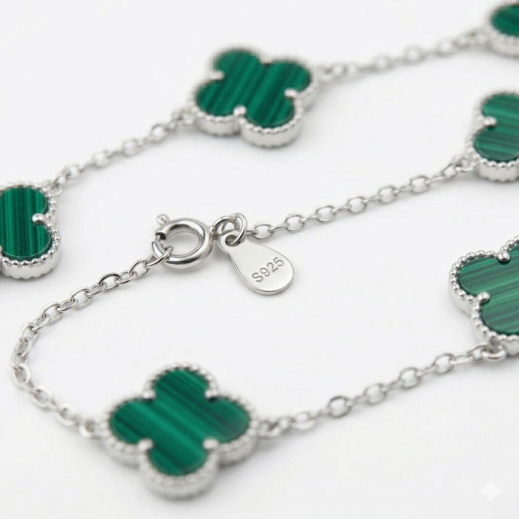Pulsera Van Cleef Alhambra — Plata Esterlina 925