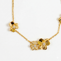 Pulsera Van Cleef Alhambra — Plata con oro amarillo